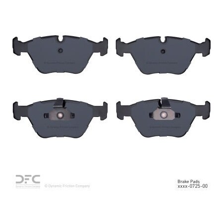Dynamic Friction Co DFC 3000 Semi-Metallic Brake Pads - 1311-0725-00